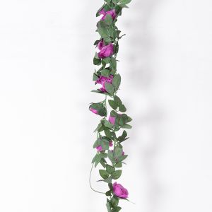 (18 Mawar) Mawar Rambat Artificial Hanging Vine Home Decoration