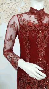 atasan kebaya pesta model pinguin + longtorso