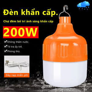Bóng led bulb sạc tích điện kín nước siêu sáng - Bóng đèn LED sạc tích điện 6-8h đầu cắm USB - Bóng đèn led tích điện năng lượng mặt trời