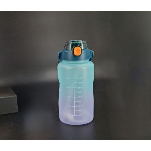 Botol Minum Motivasi Air Viral Aurel Kapasitas Jumbo 2 Liter Dengan Skala Pengingat Waktu BPA Free