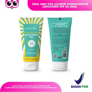 30 ML MINI SIZE AZARINE HYDRASOOTHE SUNSCREEN GEL SPF 45 PA +++ / PELEMBAB WAJAH