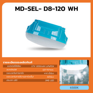 MODI โคมไฟฉุกเฉินโซล่าเซลล์ แสงขาว120W140W เปิดได้ 3 โหมด พกพาสะดวก ชาร์จUSBและแสงอาทิตย์ ไฟสปอตไลท์