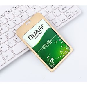 Tempat Kartu ID Vertikal Paduan Aluminium/Tempat Pameran Pemegang Kad (HARGA UNTUK 1 PCS) Aluminium Alloy ID Card Holder LCX3 Atm Ukuran 86x54mm