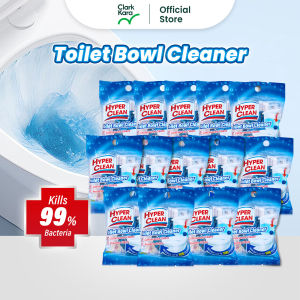(Value Pack) HYPERCLEAN Auto Toilet Bowl Cleaner Blue Bubble Flush Bathroom Clean Individual Packaging-(5pk 10pk30pk)