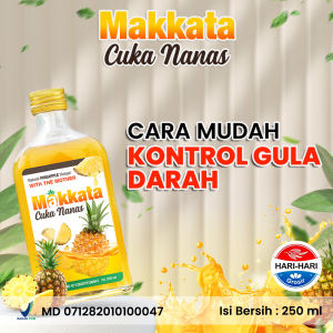 OBAT GULA DARAH TINGGI CUKA NANAS MAKKATA Asli Bantu Kontrol Gula Darah Tinggi Diabetes 250ml BPOM