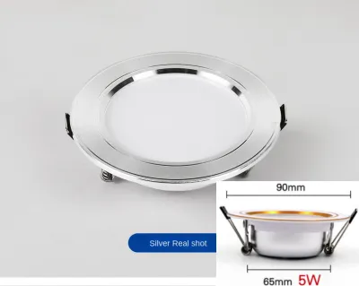 Jumpstart Led Downlight Round Ceiling Light Recessed Downlight 5W 9W 12W 15W 18W Gold Shell Silver Shell White Shell Warm Light White Light 3.5 Inches 4 Inches 4.13 Inches 4.5 Inches 5.7 Inches