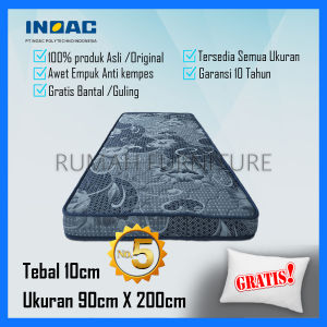 KASUR BUSA INOAC 90 X 200 X 10 REBONDED BONUS BANTAL ATAU GULING