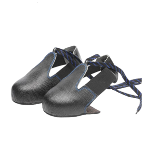 Industrial Work Shoe Toe Guards Steel Shoe Toe Covers Heavy Duty Steel Leather Footwear Protectors with Adjustable Strap