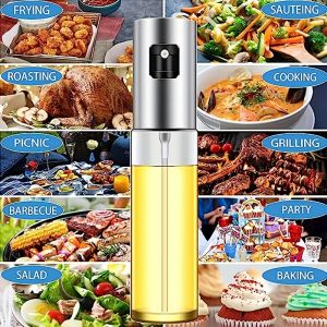 100ML Oil SprayerFood-grade Glass Olive Oil Sprayer for CookingVinegar Bottle Glass Olive Oil Bottle Spray