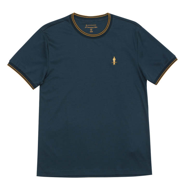 GIORDANO Men's Liquid Touch Crew Neck Tee 01024201 Lazada