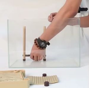 บกเต่าอาบแดด ที่พักเต่า แบบติดข้างแทงค์ สามารถลอยน้ำตามระดับของน้ำ เต่าน้ำเต่าญี่ปุ่น floating platform