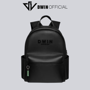 Balo da nam nữ thêu logo Dwin cặp đi học thời trang hàn quốc basic Racer