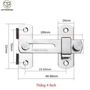 Then khóa cửa chốt khóa cửa vật liệu bằng thép không gỉ