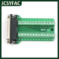 JCSYFAC D-SUB DB25ปลั๊ก25Pin ตัวผู้อะแดปเตอร์ขั้วต่อบัดกรี. 