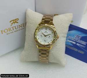 Jam Tangan Wanita Fortuner Analog Original Rantai Stainless Steel