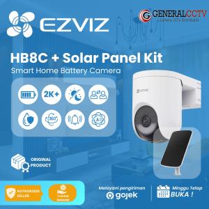 Ezviz HB8 LITE 4MP +Solar Panel Kamera Battery-Powered Pan & Tilt Wi-Fi Camera
