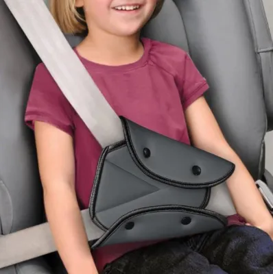 [MQLITTLESHOP] Kids Car Safety Seatbelt Adjuster Universal Seat Belt Triangle Pad Holder Safety Kids Car Belts Guard