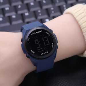 JAM TANGAN WANITA DIGITAL MEWAH HP 002 TALI RUBBER TAHAN AIR
