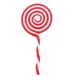 1pc 16cm Longth Simulation Candy Simulation Red and White Plastic Lollipop Merry Christmas Tree Home Decoration New Year