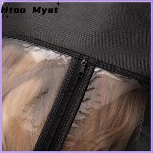 tantuoye Long Hair Extensions Storage Bag Non-Woven Dust Proof Wigs Carrier Bags With Hook For Home Organizer Wig Packing Bag