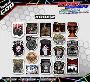 STICKER PACK CUTTING BAND METAL WARNA ANTI AIR ANTI PUDAR ANTI LUNTUR