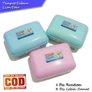 Tempat Sabun / Kotak Sabun Wadah / Kotak Serbaguna / Rak Sabun Kamar Mandi /Tempat Sabun Batang Lion Star Livina-Aurora Store(COD)