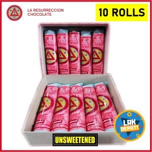 La Resurreccion & Sunteck (UNSWEETENED) Pure Cacao Tablea Hot Chocolate Tsokolate 老順德 200g - 10 rolls / 1 Box