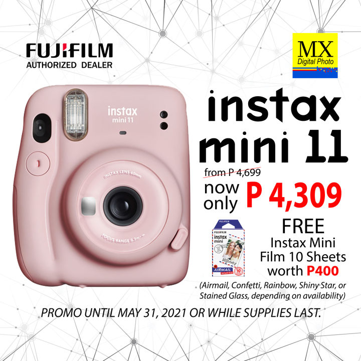Ubuy Fujifilm Instax Mini 11 Instant Film Camera Free Shipping