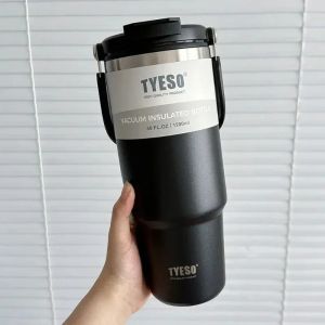 Tyeso Stainless Steel Coffee Cup Cold And Hot Double-layer Insulated Cup Tumbler Thermo Water Bottle Car Travel Mug Vacuum Cup2026