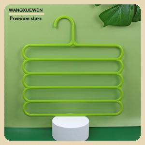 [COD] Clothes Hangers Trousers Hangers Holders Closet Storage Organizers 5 Layers Pants Towel Scarfs Racks Storage Organization