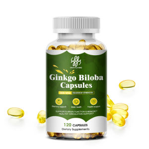 iMATCHME Ginkgo Biloba Capsule 500mg Natural Antioxidant Supports Brain Function Reduce Anxiety Improves Mood & Focus Supports Vision and Eye Health