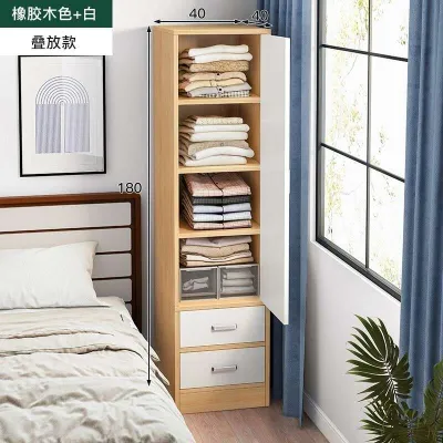 Wardrobe Simple Household Single Door Wardrobe Modern Loft Cabinet Childrens Wardrobe Storage Cabinet