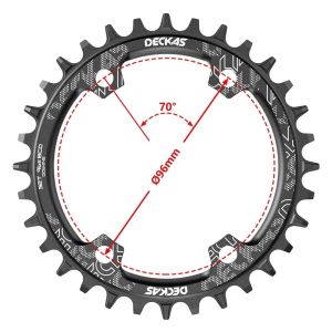 DECKAS Vòng Xích Xe Đạp 94 + 96BCD 96BCD 104BCD 110BCD 130BCD 144BCD SH/SR GXP 32T-58T 7-12 Tốc Độ CNC Răng Rộng Hẹp Hợp Kim Nhôm Cho SHIMANO M6000/M7000/M8000/R5800/R6800/bộ Quây R7000/R8000/R9000 SRAM XO1 X1 GX XO X9
