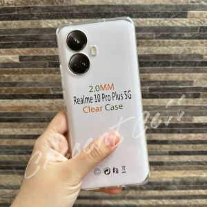 Soft Case Clear Silikon Komptibel Untuk Realme 9 4G 9 Pro 9 Pro Plus 9i Realme 10 4G 10 Pro 10 Pro Plus 5G Realme 11 4G 11 Pro 11 Pro Plus 5G Realme C30 C30s C51 C53 C55 Realme GT Master Edition Gt Neo 2 3 3T 2 Pro Narzo 50 5G Bening Transparant Tebal 2mm