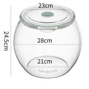 CANICE Plastic Sealed Pickle Jar Large Capacity Moisture Proof Rice Barrel Bucket  Transparent Tea Grain Container Household