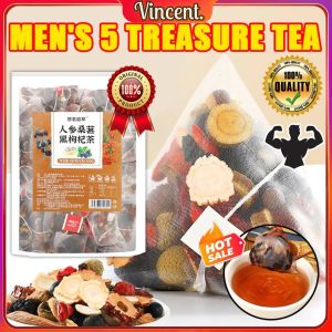 【𝟐𝟒 𝐇𝐨𝐮𝐫𝐬 𝐃𝐞𝐥𝐢𝐯𝐞𝐫𝐲】Wolfberry Ginseng Tea 7-in-1 Herbal Tea Natural Ingredients Red Date Mulberry Goji Health Tea Bag Mens Powerful Kidney Tea Mens Health Tea Wolfberry Mulberry Ginseng Tea