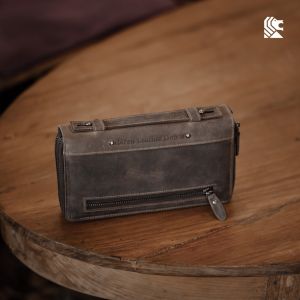 Reven Leather Jakarta - Benicio Handbag Clutch Pria Kulit Sapi Tas Tangan Cowok Keren Lokal Brand