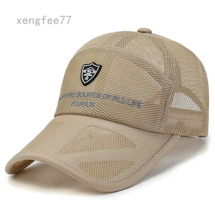 Men Summer Mesh Hole Breathable Baseball Cap Outdoor Sports Running Hat Lazada PH