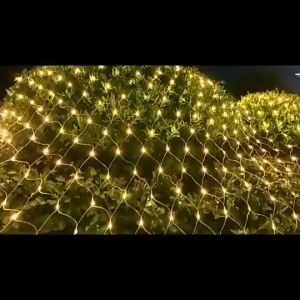 LED Net String Lights Mesh Fairy String Curtain Light Waterproof Garden Raya Party Lampu Wedding Party Outdoor Indoor