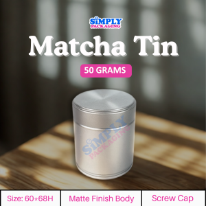 Aluminum Can Matcha Tin Can for 30g 50g Matcha Powder Candles Metal storage preservation