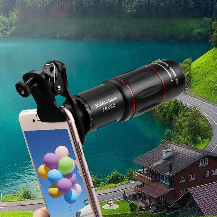 18X25 HD Phone Lens Professional High-Magnification Telephoto Lens ...