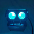 LAMPU TEMBAK 2 MATA+DEVIL DAN SENJA BODY FOGLAMP 2 MATA PLUS DEVIL BODY UNIVERSAL MOTOR MOBIL. 