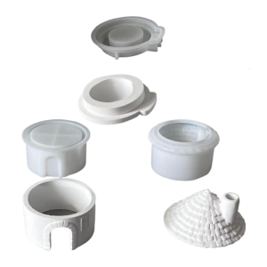 Christmas House Tealight Holder Silicone Molds Multipurpose Silicone Candlestick Mould For Holder Home Decoration