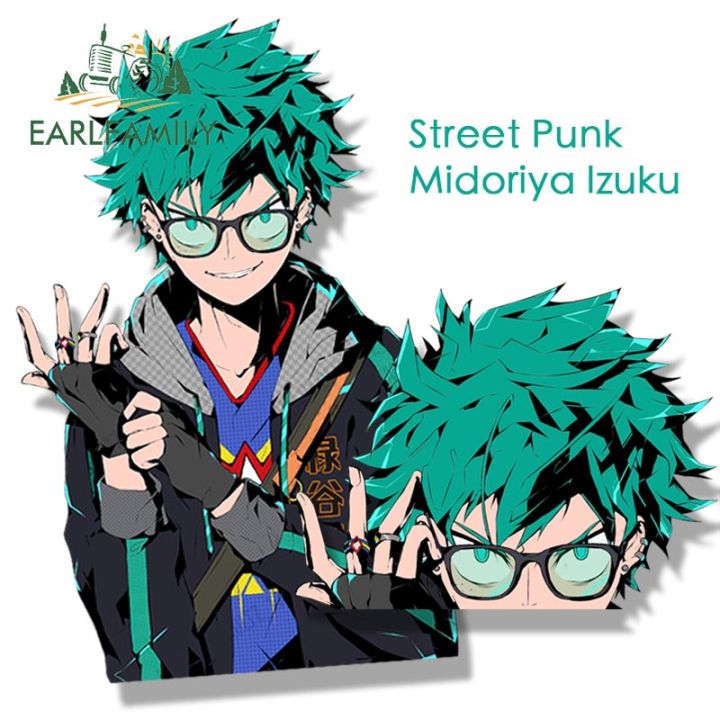 EARLFAMILY 13cm for Street Punk Midoriya Izuku Fanart Peeker Car ...