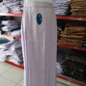 rok rempel putih panjang upacara sekolah SD