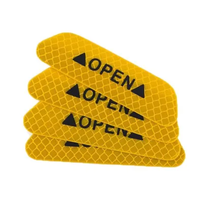 Set 4 miếng dán cửa xe hơi phản quang (CHỌN MÀU) tem dán cảnh báo chống va chạm khi mở cửa ô tô