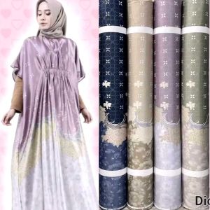 Kain Mengkilap Dr Silk Motif Madina harga setengah meter