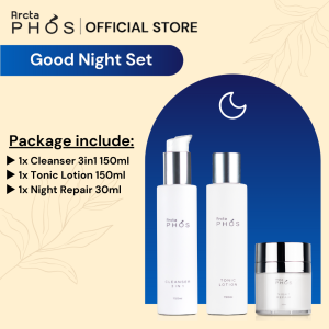 ArctaPHOS Skin Care Cleanser 3in1 Tonic Lotion Anti-Blue Light Series Beauty Set Package Skincare