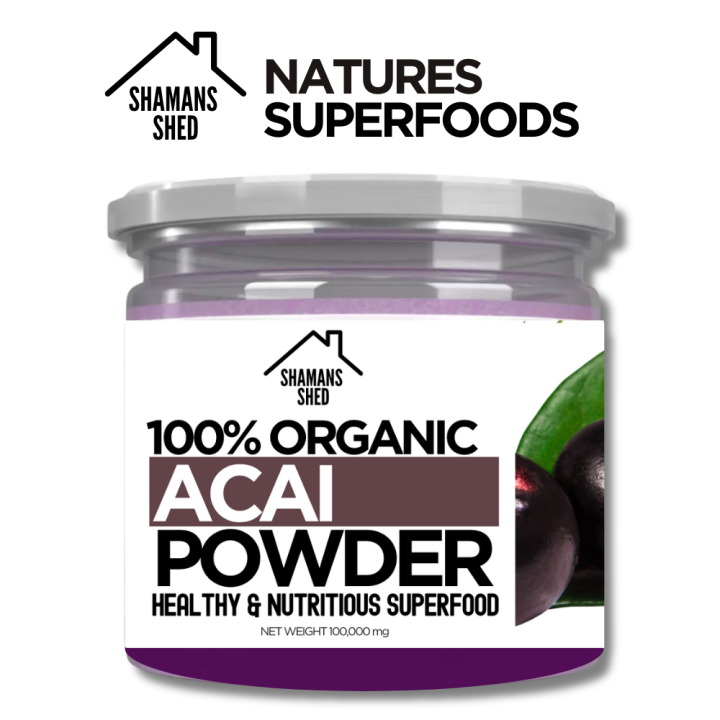 Acai Berry Powder (100g) - 100% Organic - Nutrient-Dense Superfood - ผง ...