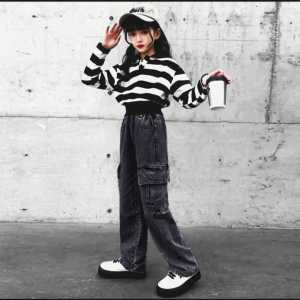 Celana Jeans Kargo Anak Kids Denim Palazzo Girls Kulot Anak Remaja Perempuan 6 - 13 Tahun